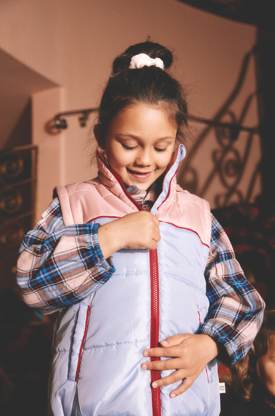 Stevie Vintage Parka - Sky/Blush