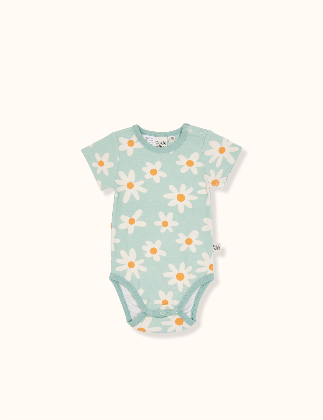 Mint Ditzy Daisy Short Sleeve Bodysuit
