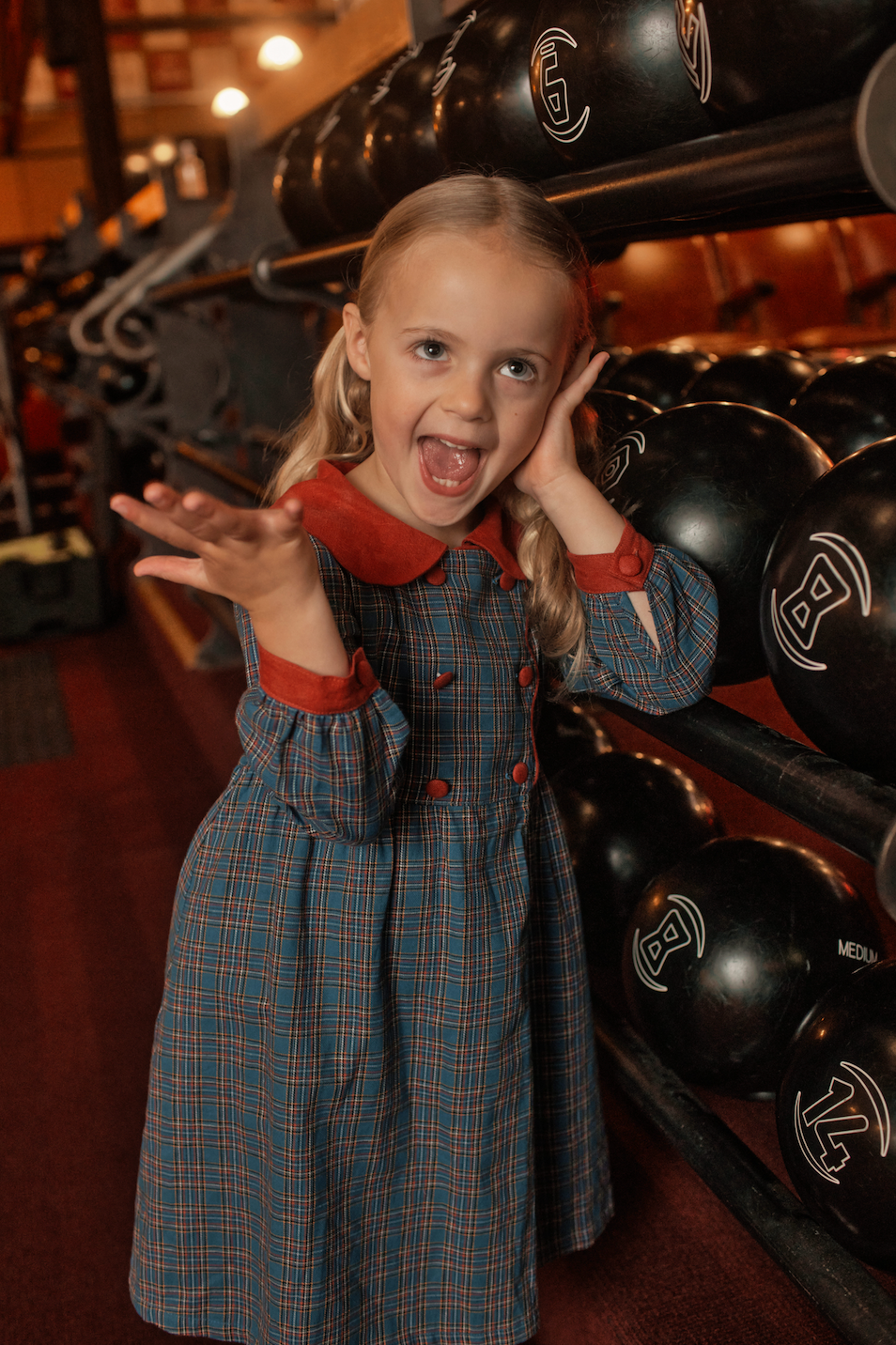 Ruby Check Dress Blue