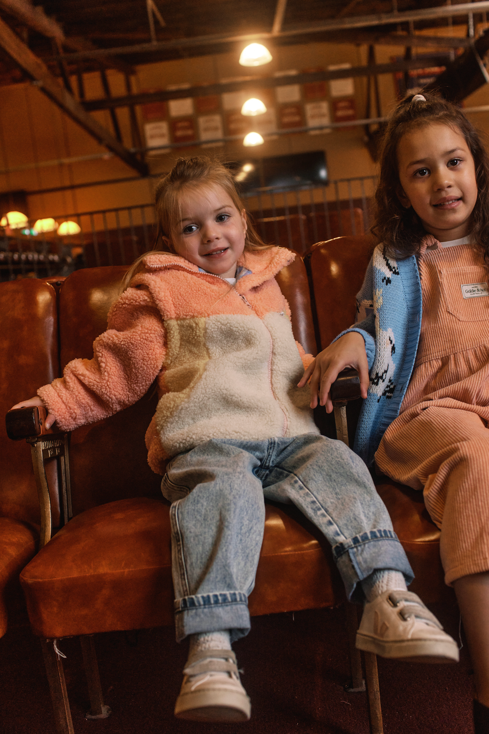 Maxx Shearling Jacket With Zip Off Sleeves Peach Cream