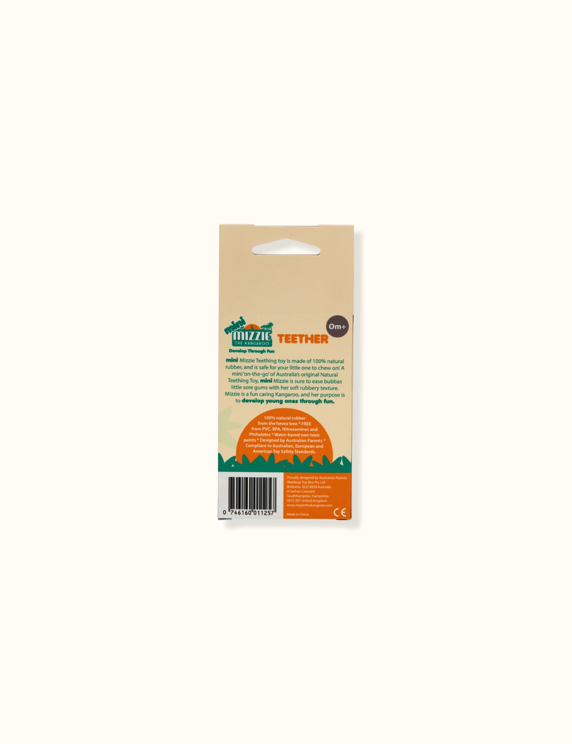 Mini Mizzie - 100% Natural Baby Rubber Teether