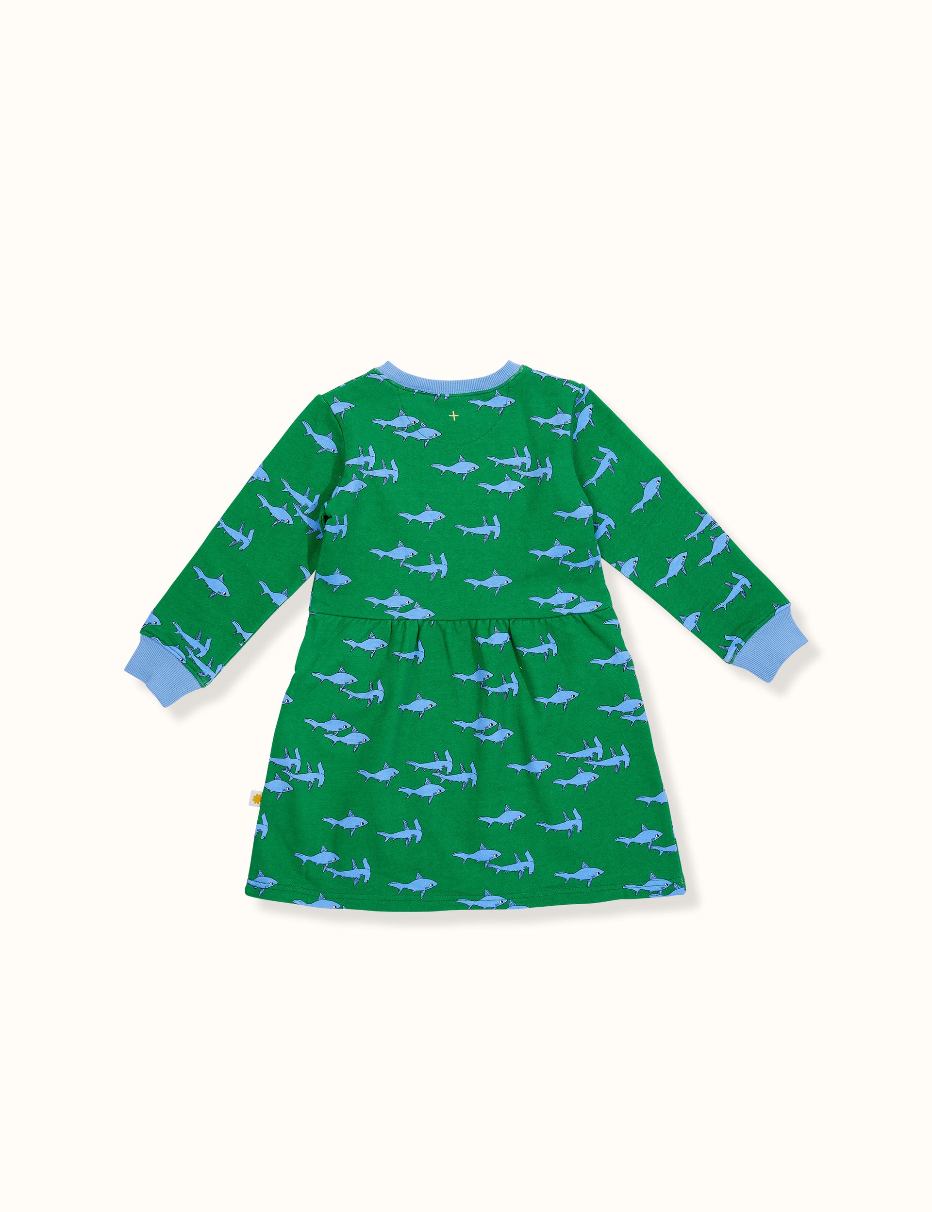Sharks Gathered Pocket Dress Green