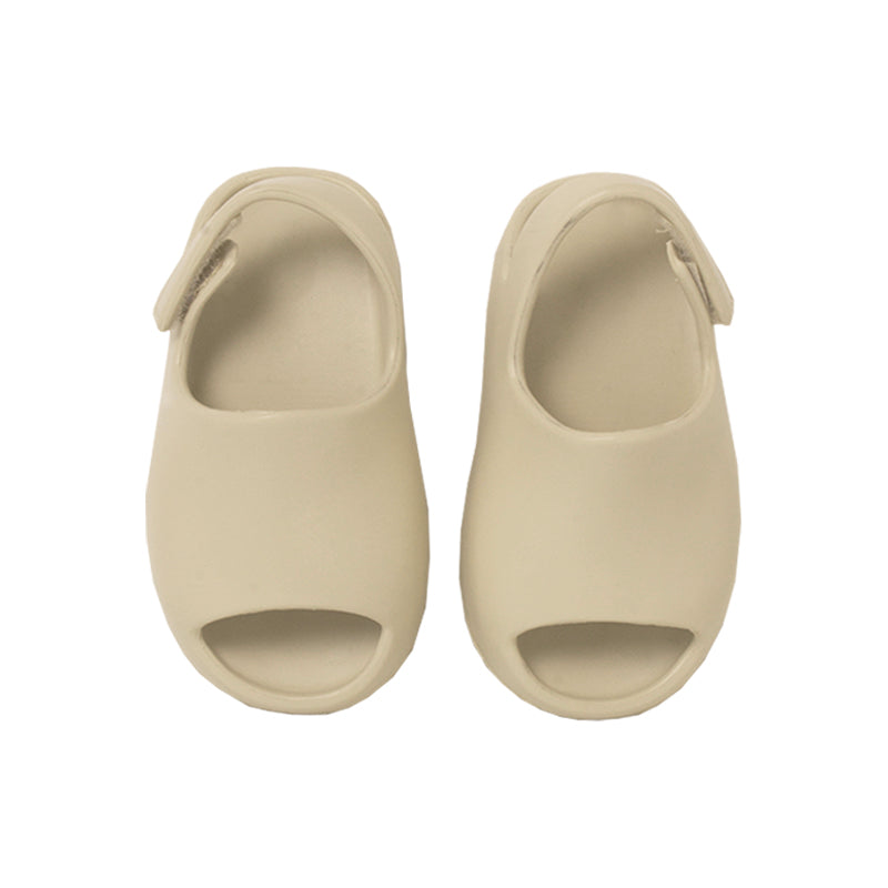 Slides With Strap Beige