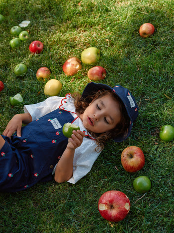 Mini Strawberry Embroidered Burton Overalls