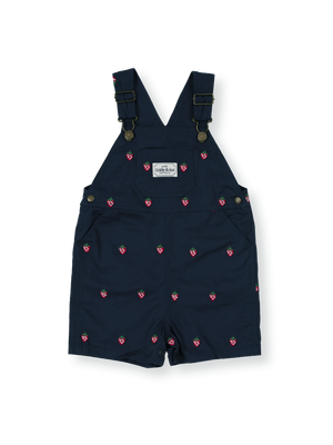 Mini Strawberry Embroidered Burton Overalls