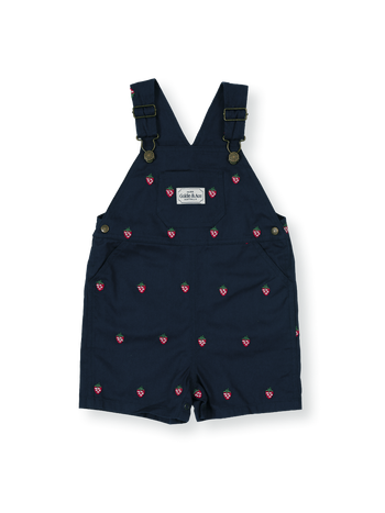 Mini Strawberry Embroidered Burton Overalls