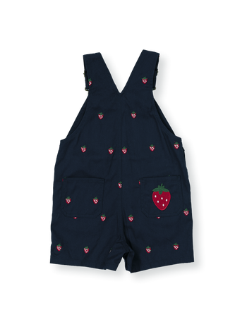 Mini Strawberry Embroidered Burton Overalls