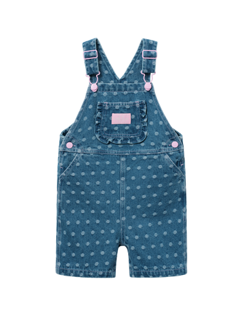 Spotty Denim Burton Overalls