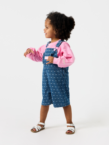 Spotty Denim Burton Overalls