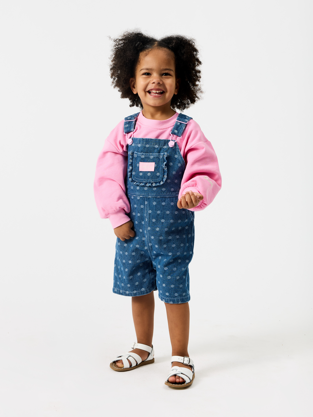 Spotty Denim Burton Overalls