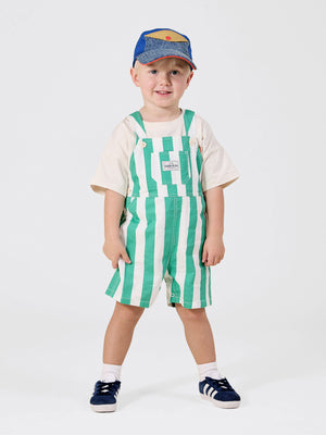Happy Stripe Button Burton Overalls