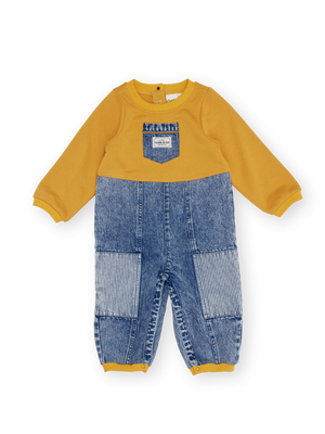 Pin Stripe Overall Romper