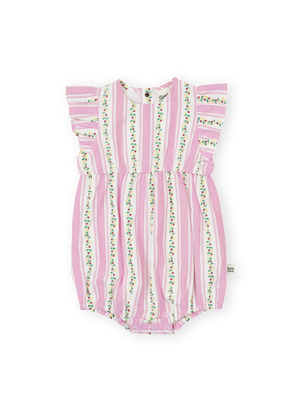 Antique Stripe Strawberry Lani Romper