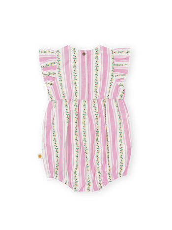Antique Stripe Strawberry Lani Romper