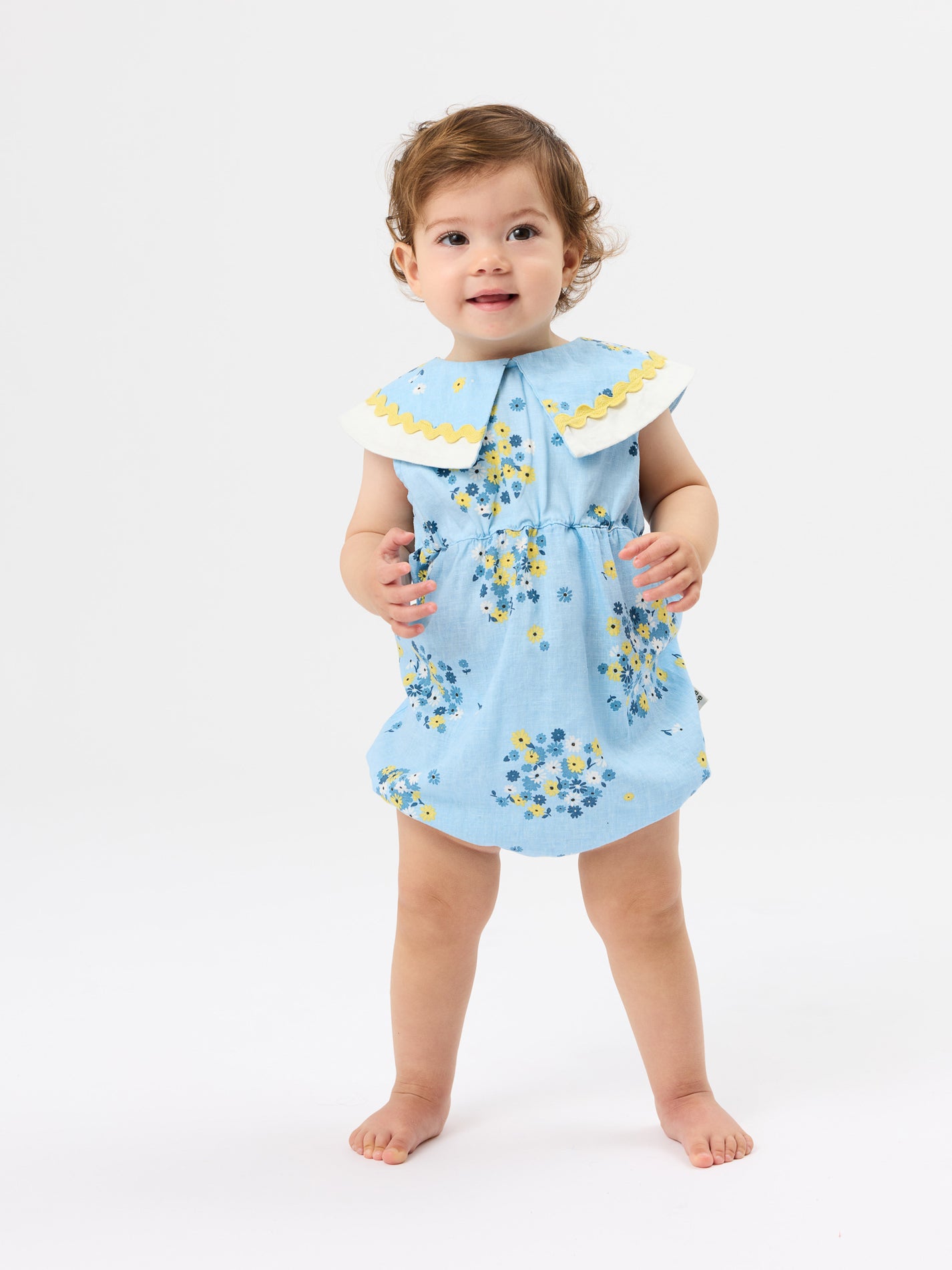 Floral Ava Collared Romper
