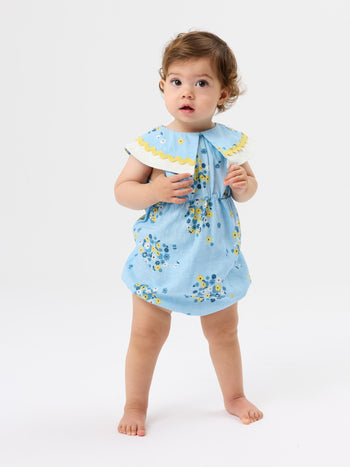 Floral Ava Collared Romper