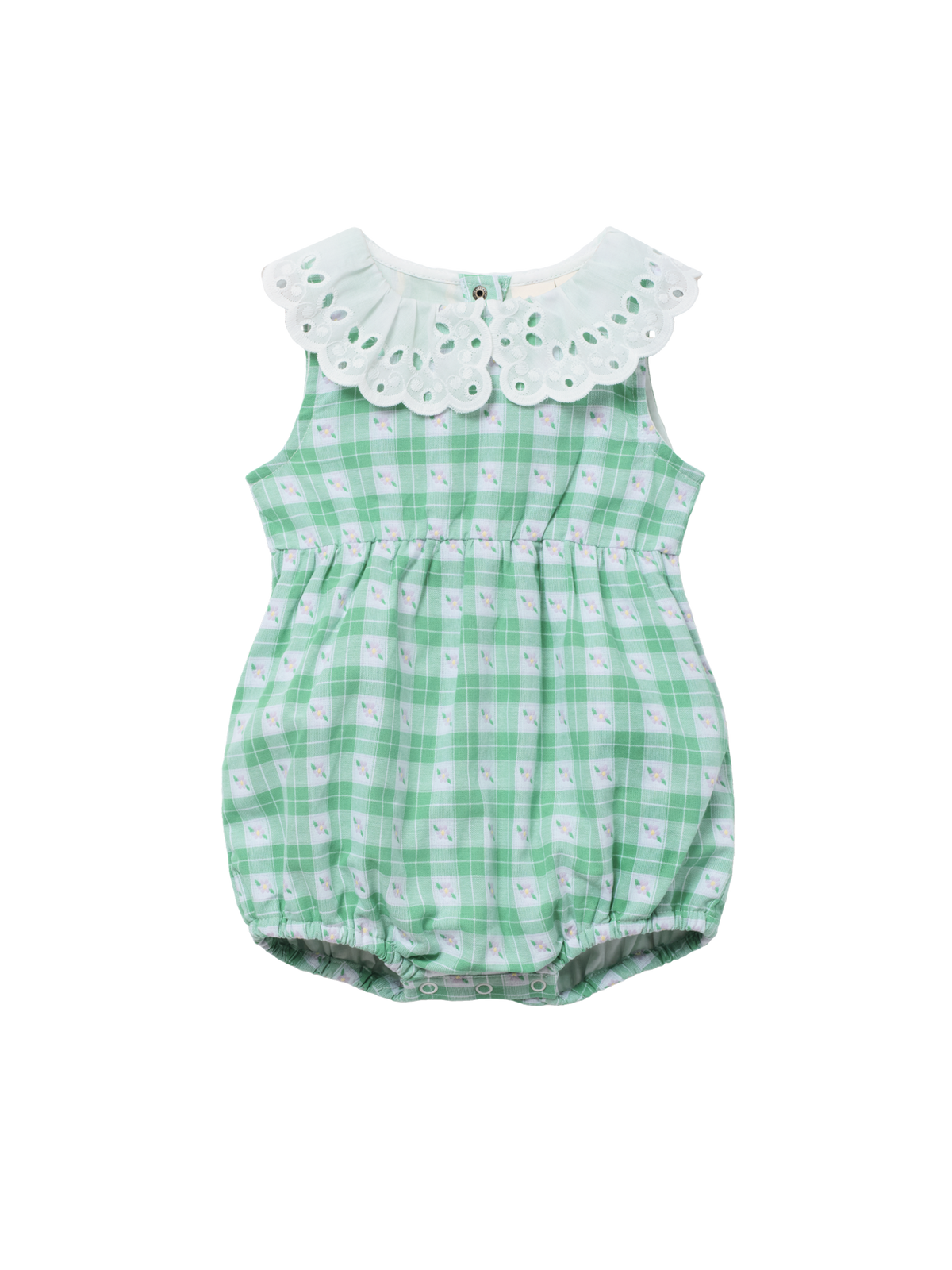 Meadow Gingham Collared Romper
