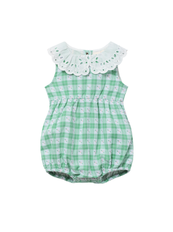 Meadow Gingham Collared Romper