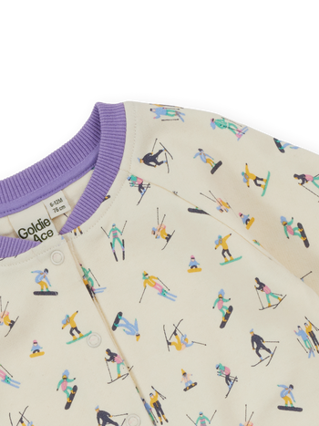 Ski Slopes Terry Romper