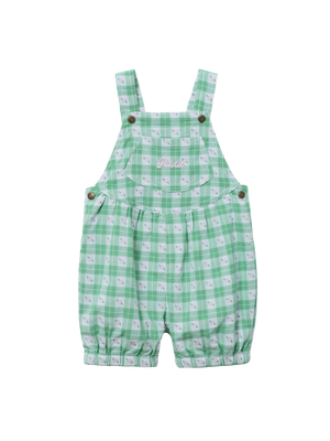 Meadow Gingham Bubble Overalls