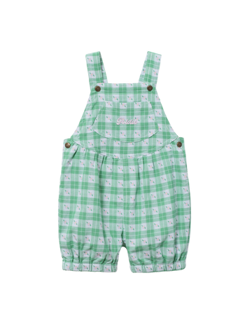 Meadow Gingham Bubble Overalls