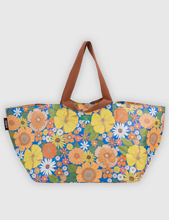 Zoe Floral Beach Bag