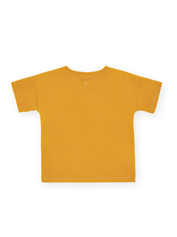 Contrast Stitch T-Shirt Yellow
