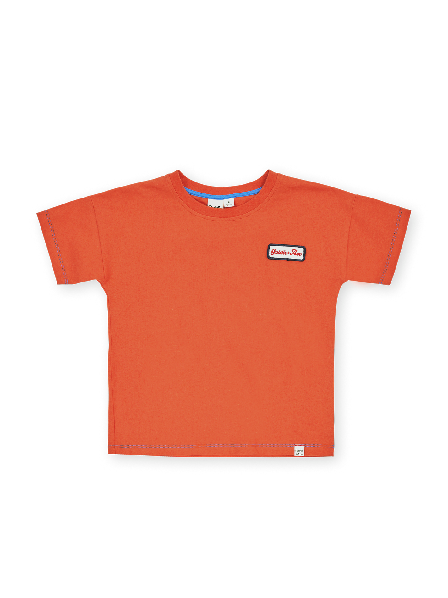 Contrast Stitch T-Shirt Rust