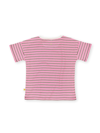 Waffle Stripe T-Shirt Pink
