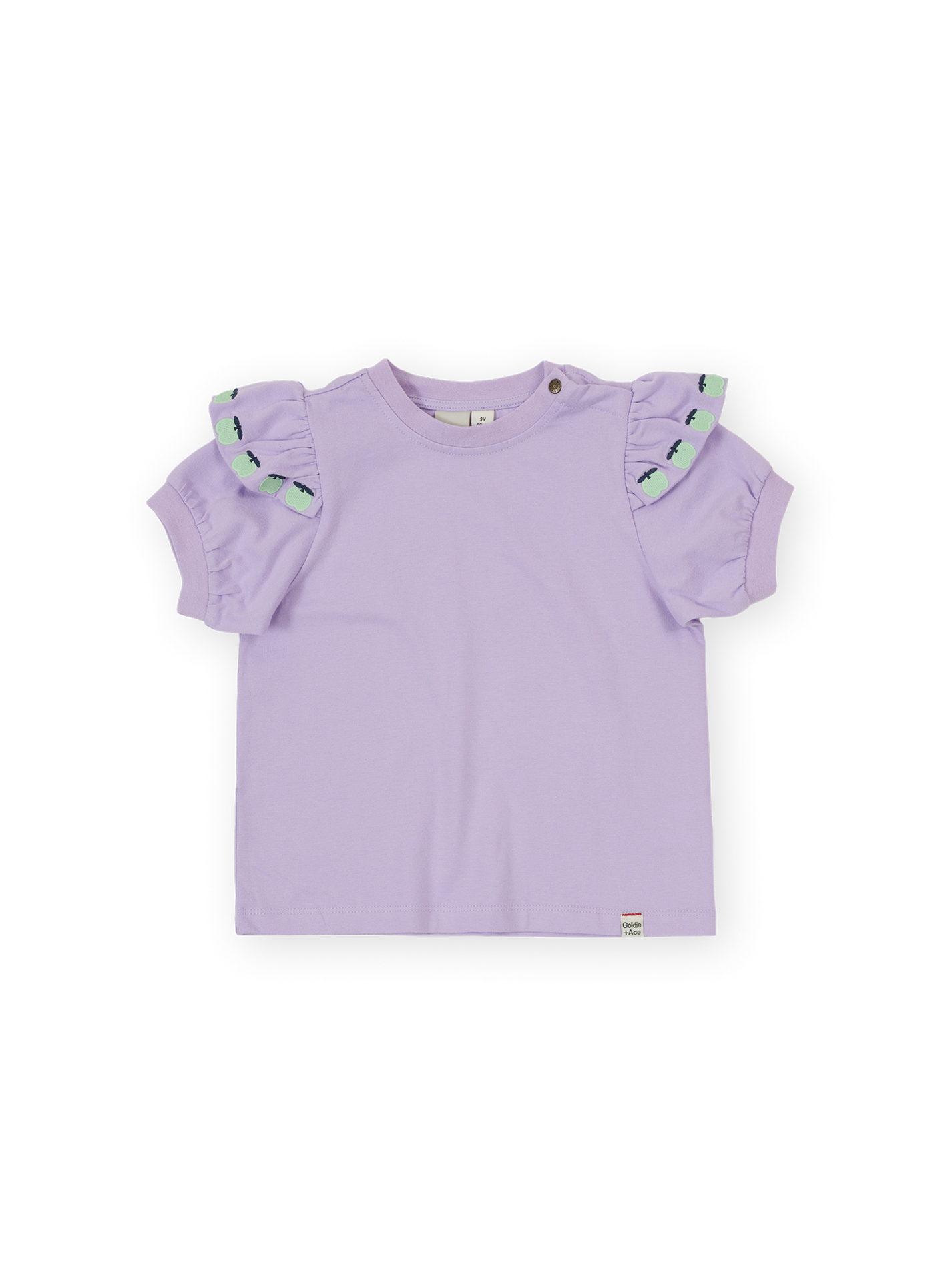 Flounce Shoulder Apple Top