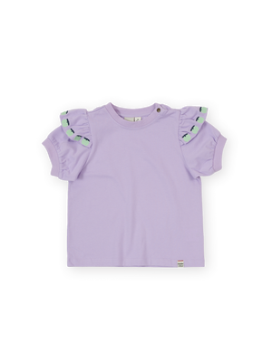 Flounce Shoulder Apple Top