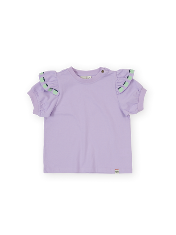 Flounce Shoulder Apple Top