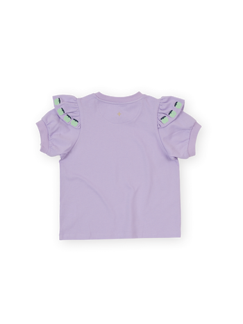 Flounce Shoulder Apple Top