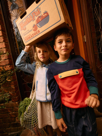 Colour Block Pocket Sweater