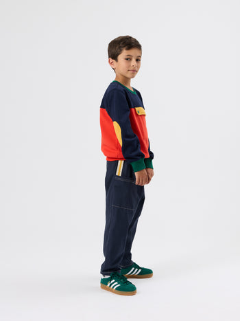 Colour Block Pocket Sweater