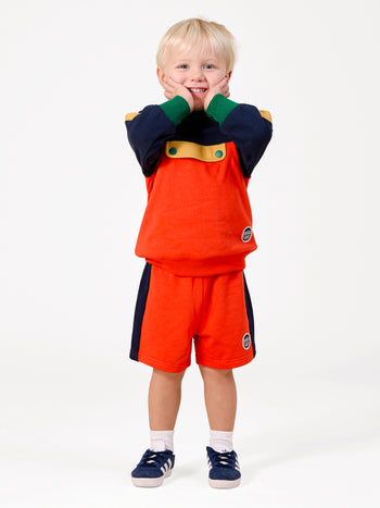 Colour Block Sweat Shorts