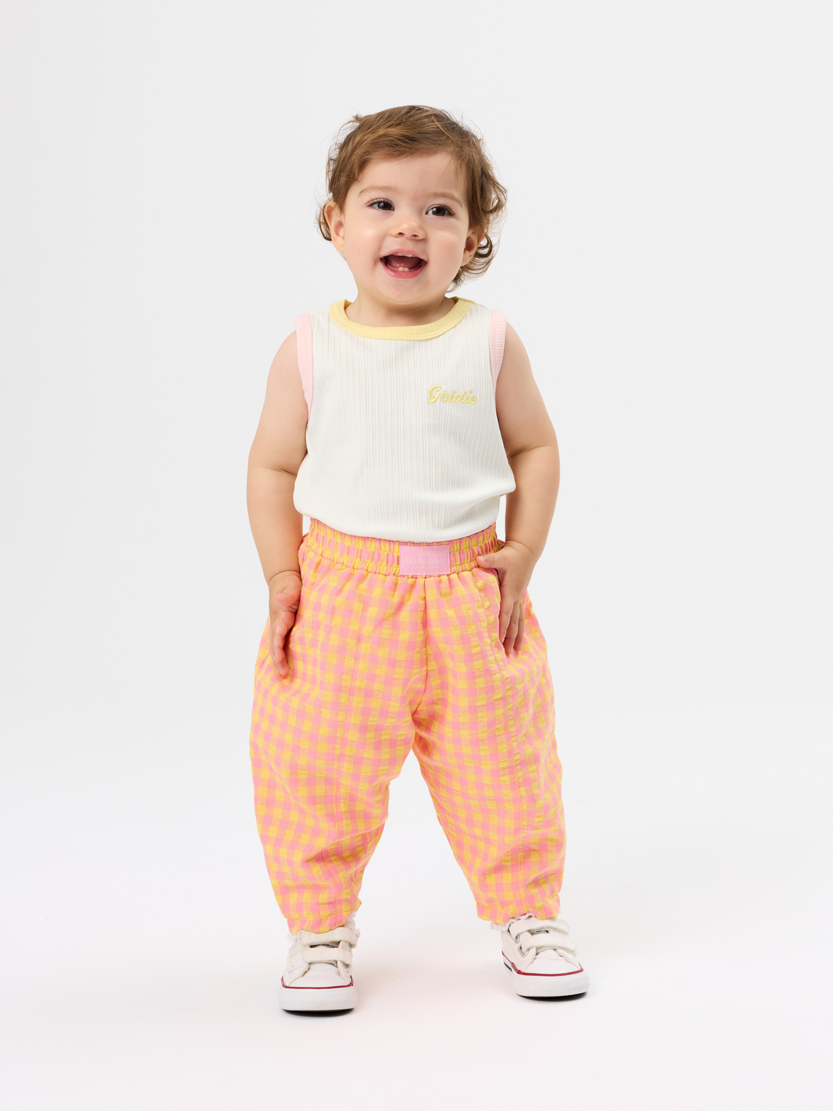 Sherbet Check Kit Pant
