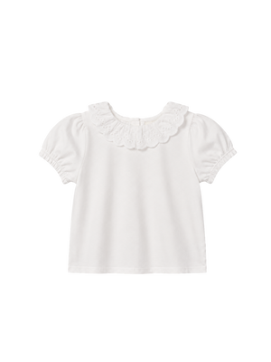 Laura Puff Sleeve Collar T-Shirt