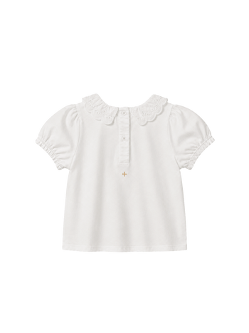 Laura Puff Sleeve Collar T-Shirt