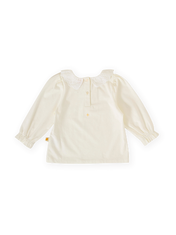 Laura Puff Sleeve Collar Long Sleeve Top