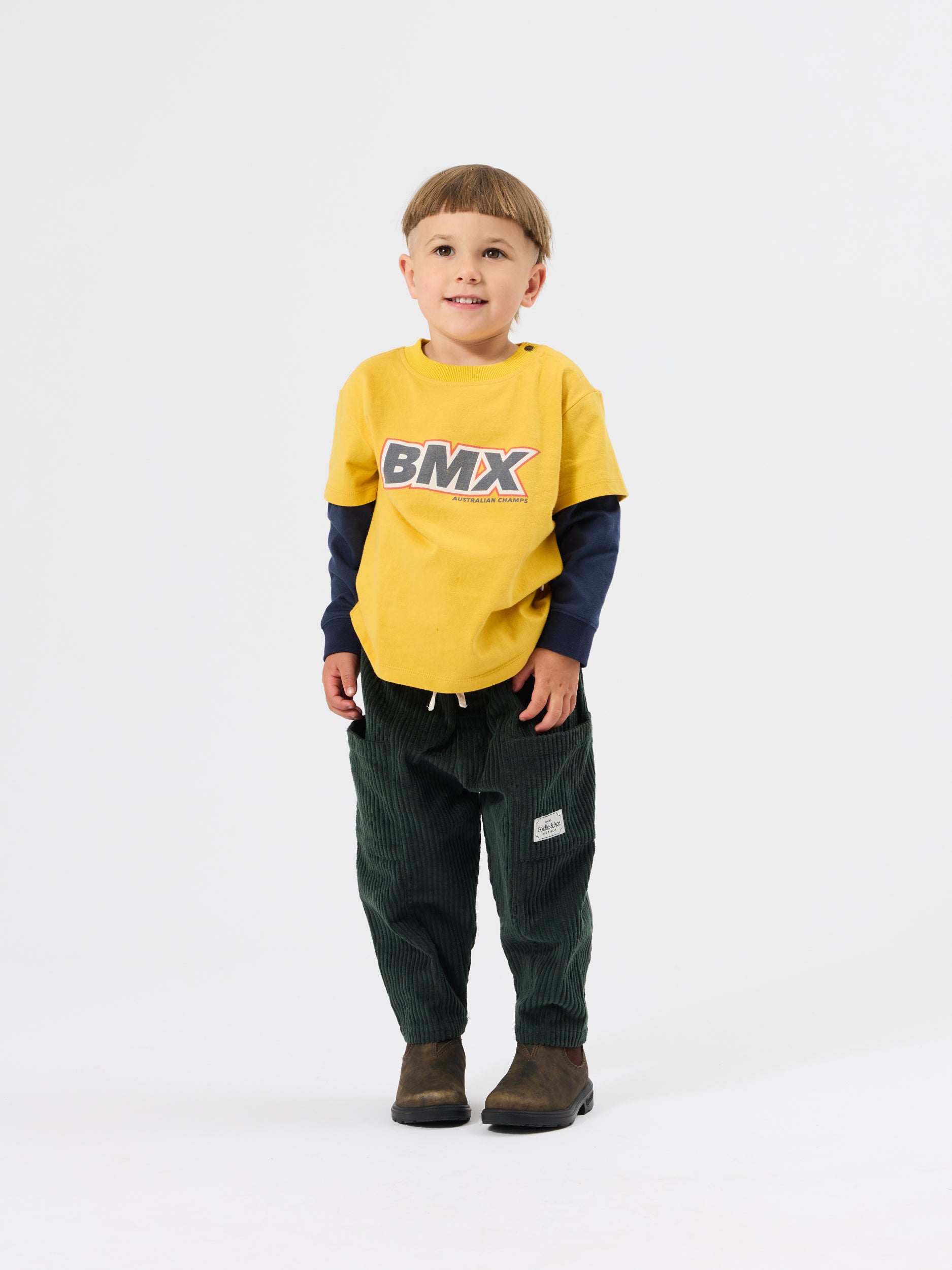 Bmx Layered Longsleeve T-Shirt | Kids T-Shirts – Goldie + Ace