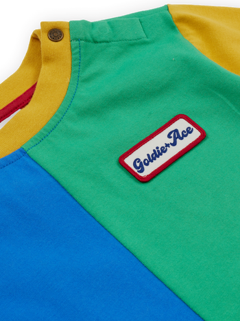 Splice Colour Block Long Sleeve Top