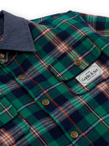 Check Padded Shacket