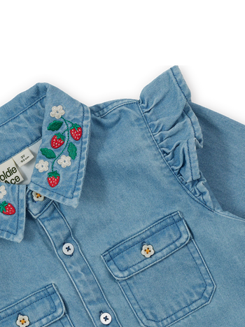 Wild Strawberry Chambray Shirt