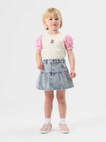 Gingham Puff Sleeve Top