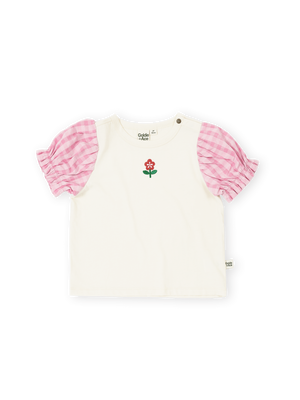 Gingham Puff Sleeve Top