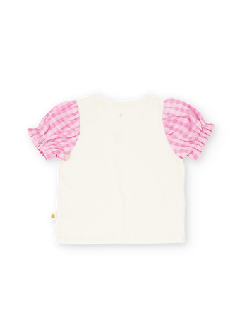 Gingham Puff Sleeve Top