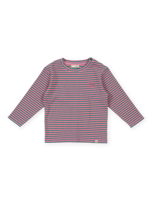 Essential Stripe Rib Top Pink