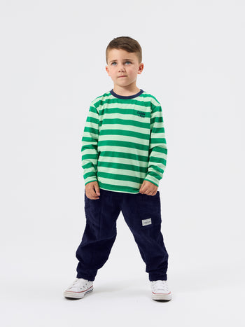 Essential Stripe Long Sleeve Top Green