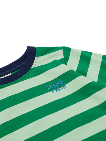 Essential Stripe Long Sleeve Top Green